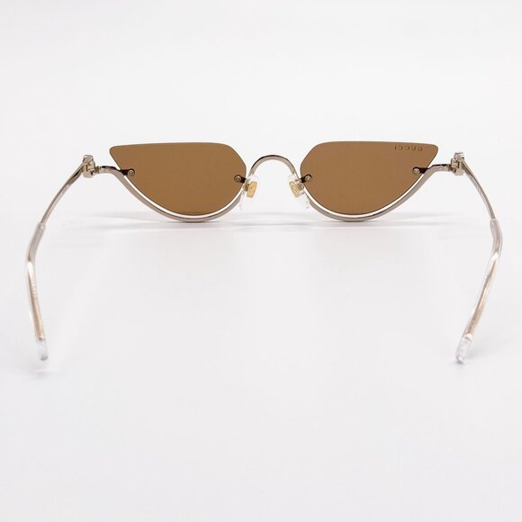 NEW GUCCI SUNGLASSES GOLD WOMEN CAT EYE EYEWEAR GUCCI GG1603S 002 main image 3